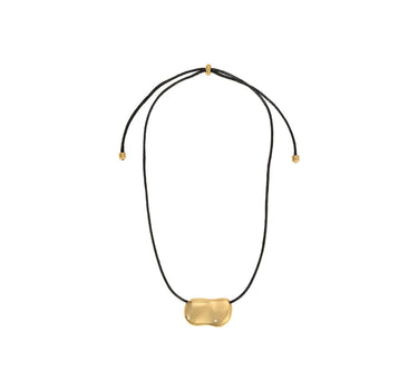 PEBBLE NECKLACE GOLD/BLACK