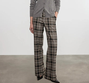 RELAXED PLAID TROUSER
