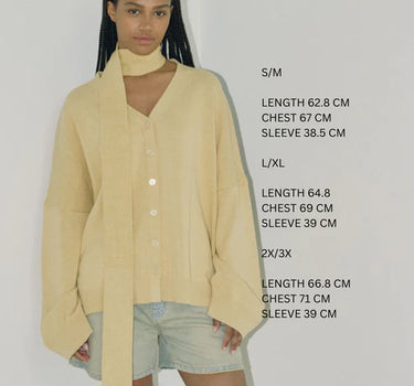 The Knit Cardigan, Wheat