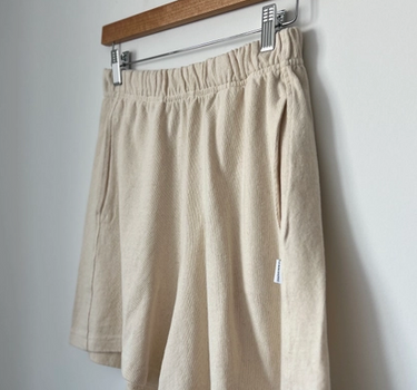 Flared Basketball Shorts- Naturel