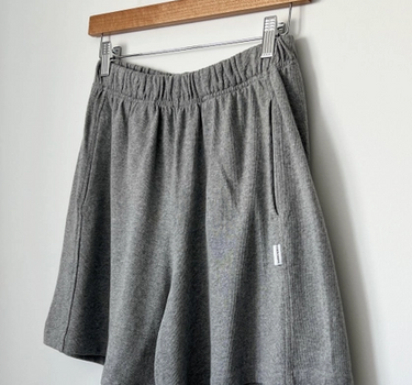 Flared Basketball Shorts- Heather Grey