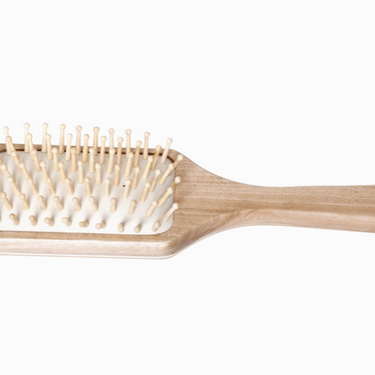 The Bamboo Paddle Brush in Cream