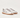 TB.490 RIFE SHIMMER SILVER CREAM LEATHER SNEAKERS