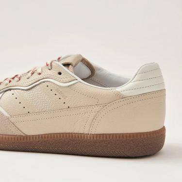 Rife Grain Cream Leather Sneakers