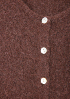 CARDIGAN VITOW- CHOCO BLACK MELANGE