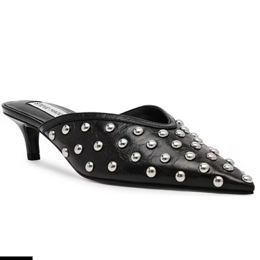 Leanna Leather Studded Dress Slides