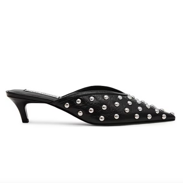 Leanna Leather Studded Dress Slides