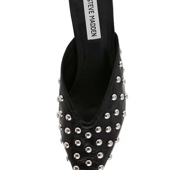 Leanna Leather Studded Dress Slides