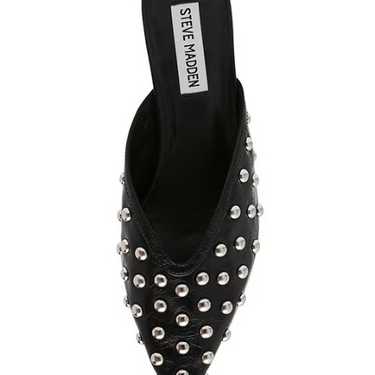 Leanna Leather Studded Dress Slides