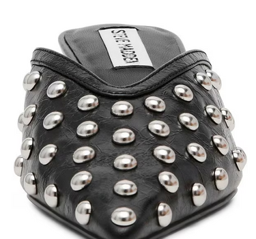 Leanna Leather Studded Dress Slides