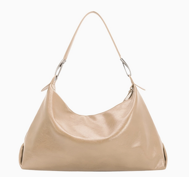 Charlie Beige Recycled Vegan Shoulder Bag