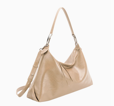 Charlie Beige Recycled Vegan Shoulder Bag