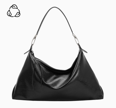 Charlie Black Recycled Vegan Shoulder Bag