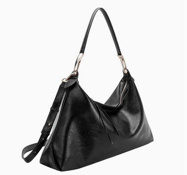 Charlie Black Recycled Vegan Shoulder Bag