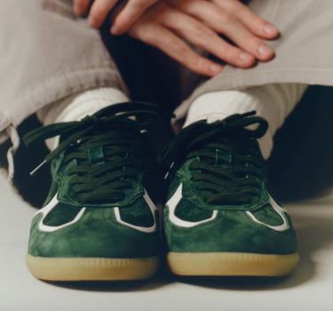 Tb.490 Rife Forest Green Leather Sneakers