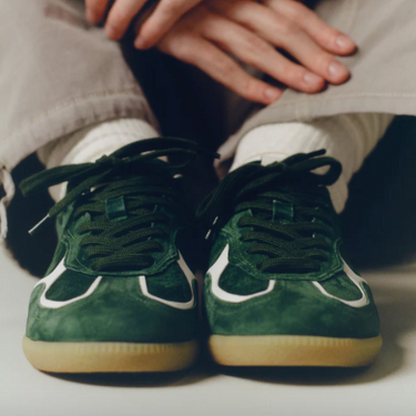 Tb.490 Rife Forest Green Leather Sneakers