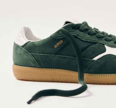 Tb.490 Rife Forest Green Leather Sneakers