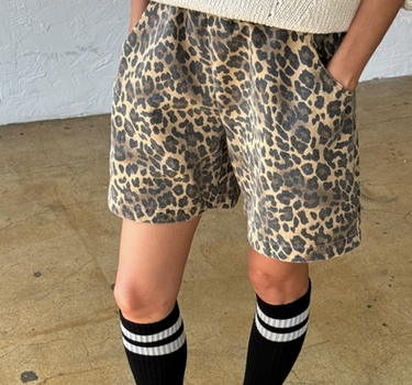 City Shorts- Leopard