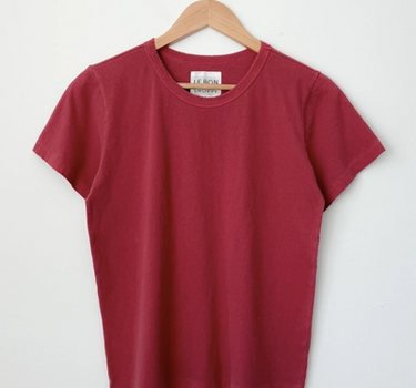 Organic Cotton Vintage Boy Tee- Crayon Red