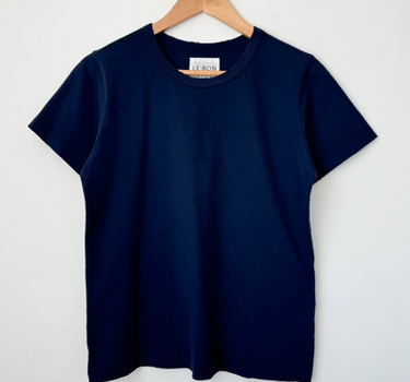 Organic Cotton Vintage Boy Tee- Navy