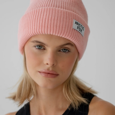 Recycled Bottle Beanie - Pastel Pink