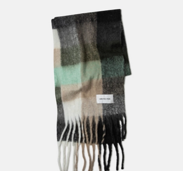 The Reykjavik Scarf - 100% Recycled - Black Check