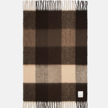 The Reykjavik Throw - 100% Recycled - Dark Earth Brown