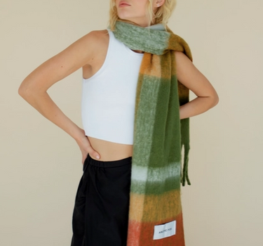 The Stockholm Scarf - 100% Recycled - Mossy Spring