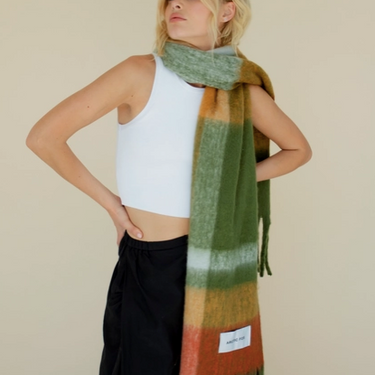 The Stockholm Scarf - 100% Recycled - Mossy Spring