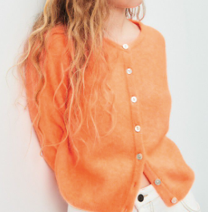 WOMEN'S CARDIGAN VITOW- CARROT