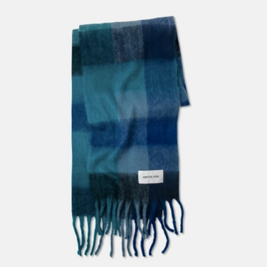 The Reykjavik Scarf - 100% Recycled - Blue Check