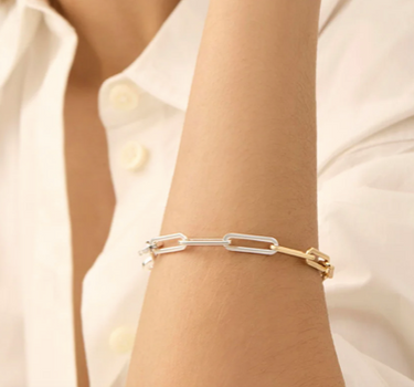 Andi Slim Bracelet- Two Toned