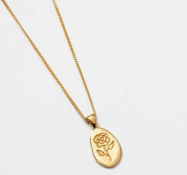 Rose Necklace in Gold