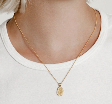 Rose Necklace in Gold