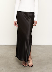 Satin Bias Skirt