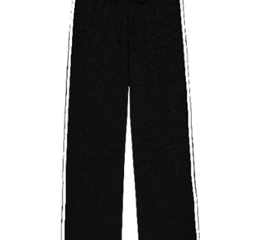 Thermal Stripe Pant- Black