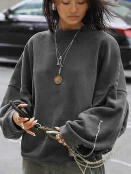 OVERSIZED CREW PULLOVER