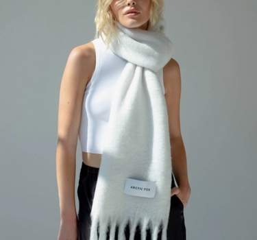 The Stockholm Scarf - 100% Recycled - Polar White