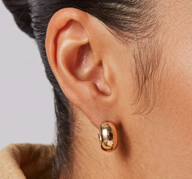 Mini Tome Hoop Earrings
