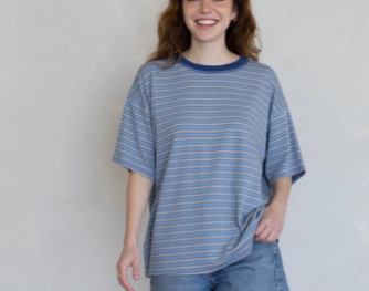 Cassandra Striped Tee
