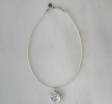 Pearl Coin Necklace