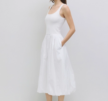 The Bella Dress | Bubble Dress with Knitted Top