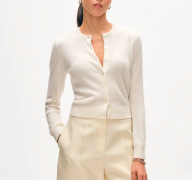 CASHMERE CREWNECK CARDIGAN