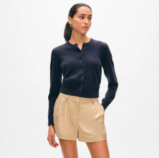 CASHMERE CREWNECK CARDIGAN