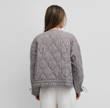 The Rochelle Jacket | Quilted Gingham Jacket