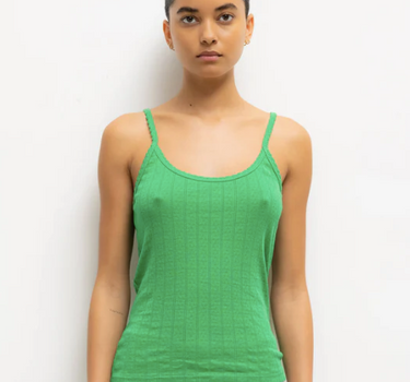 POINTELLE CLASSIC TANK TOP- VERT
