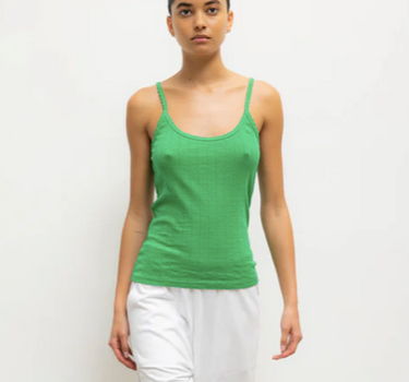 POINTELLE CLASSIC TANK TOP- VERT