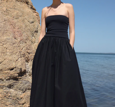 The Strapless RSVP Dress in Black