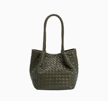 Anahi Olive Recycled Vegan Top Handle Bag