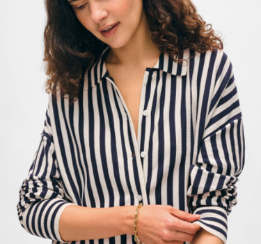 Superfine Organic Cotton Striped Shirt